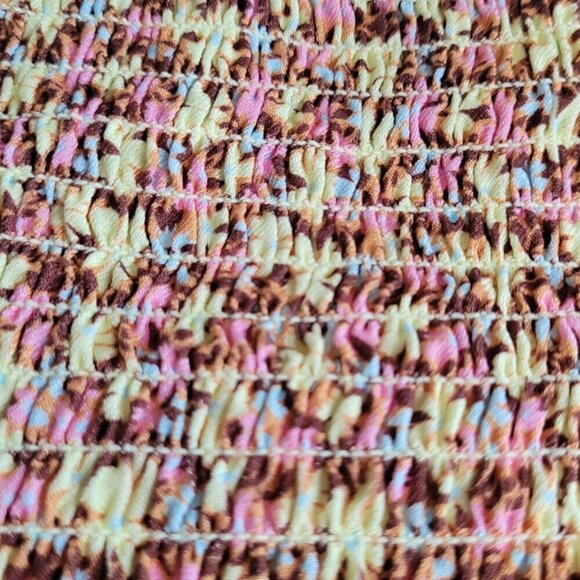 Maaji Smocked Crossover Beach Top Size L NWOT - Picture 5 of 10